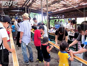 流しそうめんおいしかったね