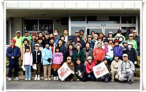 たくさんの人が参加した健康ウォーク